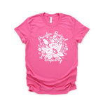 Ready To Ship - Practice Radical Empathy Youth Bella Canvas Charity Pink Tee
