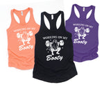 Working On My Booty Ghost Women's Tank