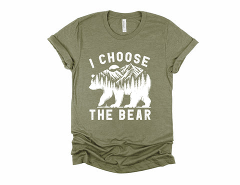 I Choose The Bear Adult Unisex Tee