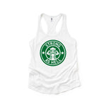 Ready To Ship - Strong As Hell Women’s Next Level White Racerback Tank