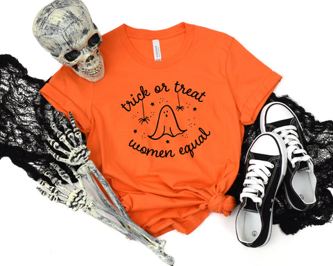 Trick or Treat Women Equal Adult Unisex Tee