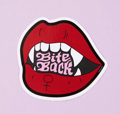 Bite Back Feminist Sticker