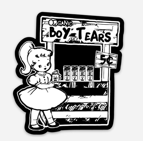 Boy Tears Vinyl Sticker - That Oregon Girl