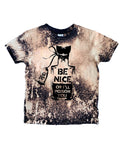 Be Nice or I’ll Poison You Toddler/Kids Acid Washed Tee - That Oregon Girl